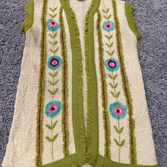 Jack Winter Other - Jack Winter Vintage Knitwear Floral Embroidered Sweater Vest Rare Find